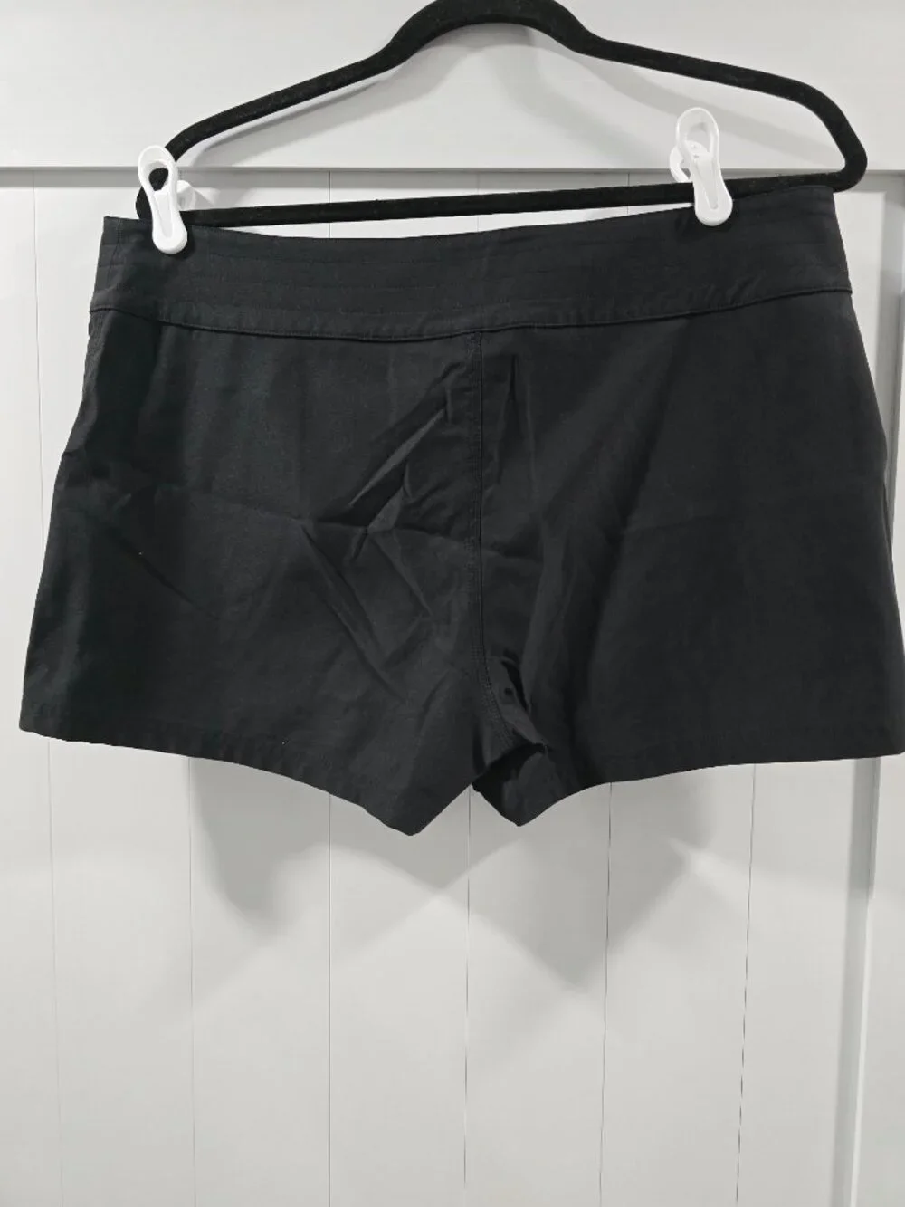 La Blanca Black Swim Board Shorts Lace Up Front Size L Beach Pool - Picture 3 of 5